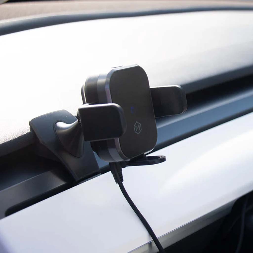 Mini Grip Fast Wireless Car Charger Mount for Tesla Model 3 and Y