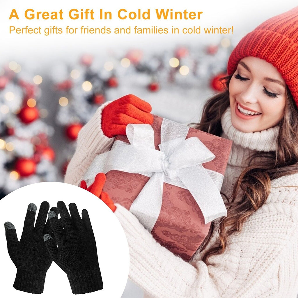 Touchscreen Winter Gloves – Warm Knit Texting Gloves