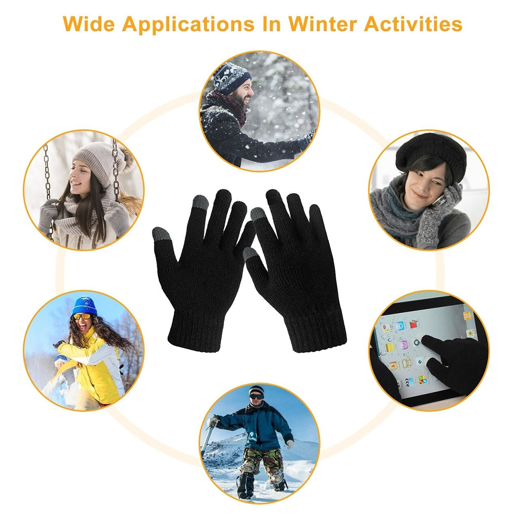 Touchscreen Winter Gloves – Warm Knit Texting Gloves