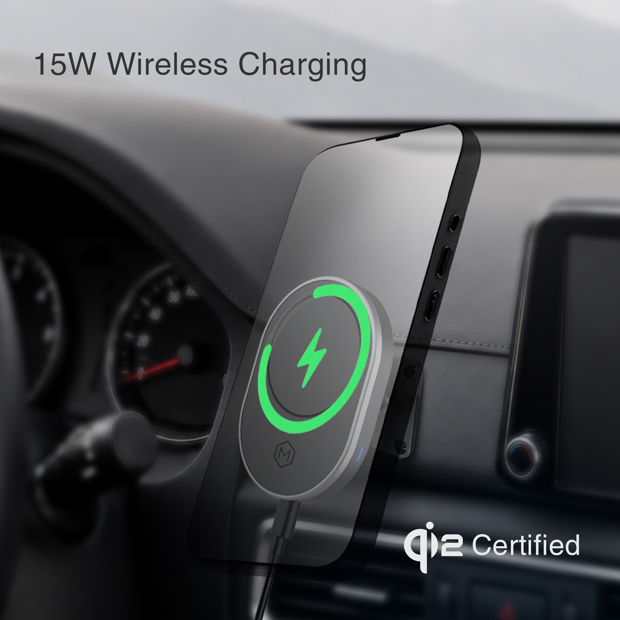 MagSafe Wireless Charger AMPS Plate Phone Mount