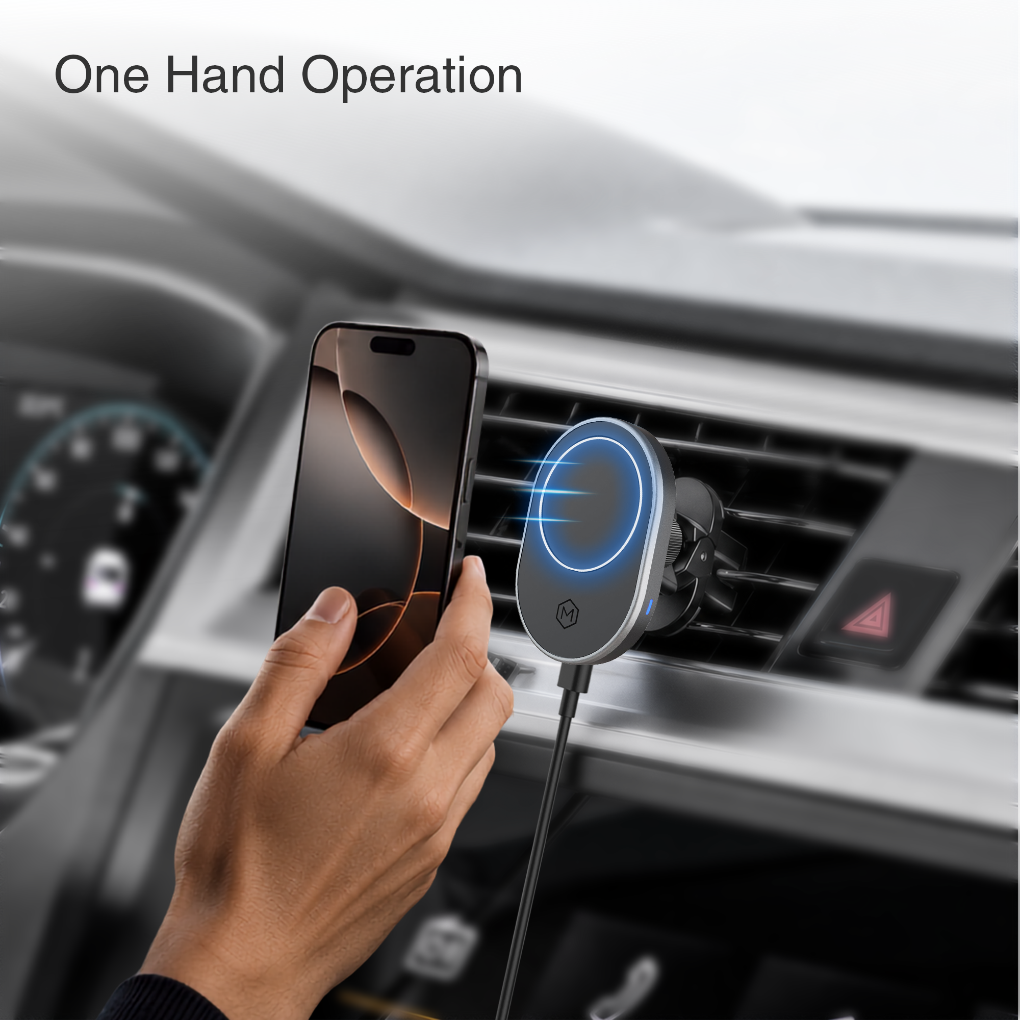 MagSafe Wireless Car Charger Air Vent Phone Mount