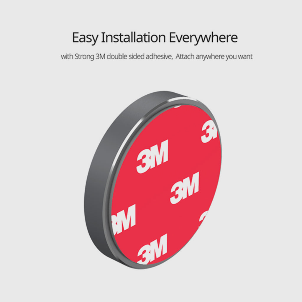 Circular Wall Phone Mount – Adhesive Magnetic Holder for Home Office Gym