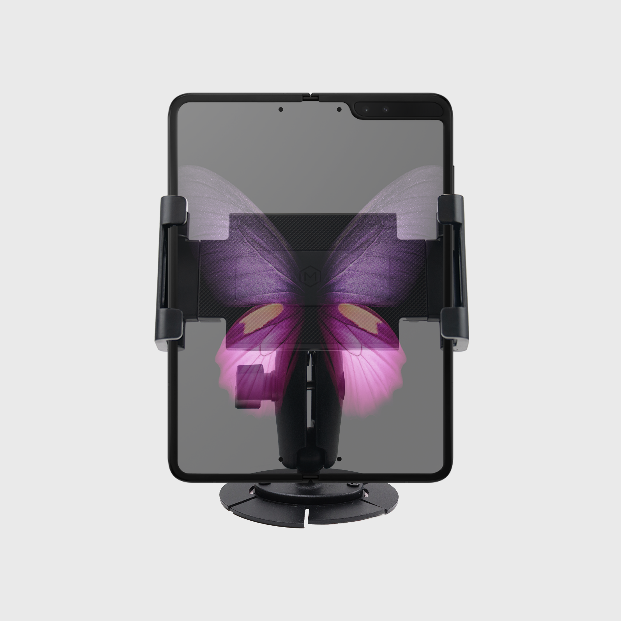 Industrial Z Fold Holder – Metal VHB Mounting Plate Secure Tablet Mount