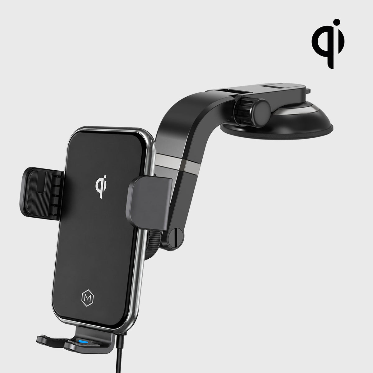 Auto Grip Wireless Charger Suction Cup Phone Mount
