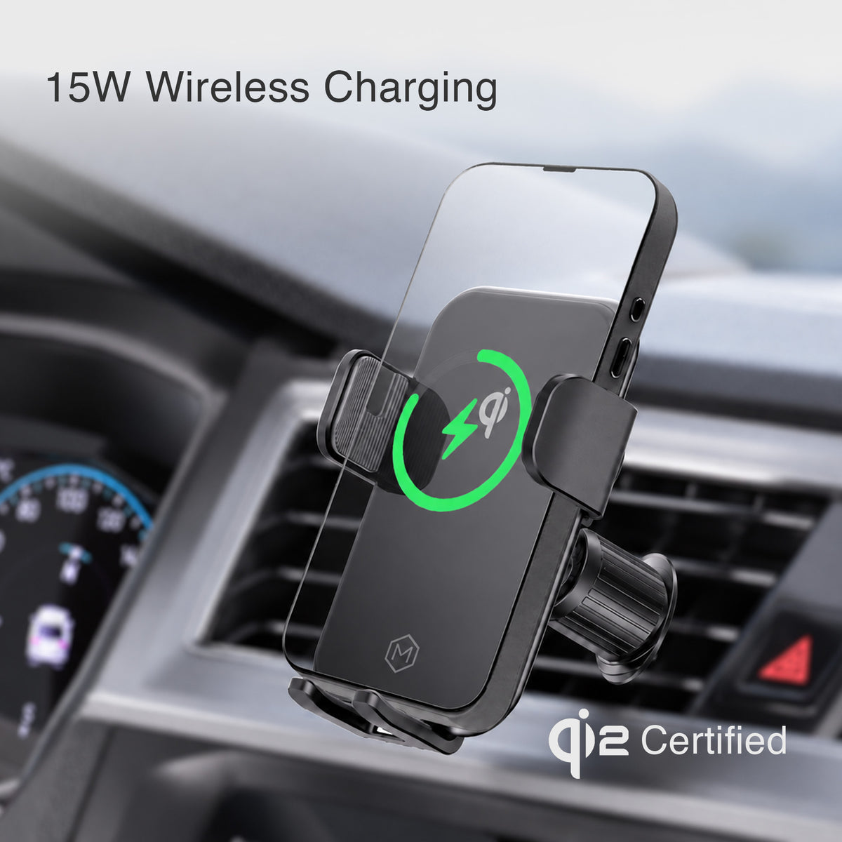 Auto Grip Metal Hook Wireless Car Charger