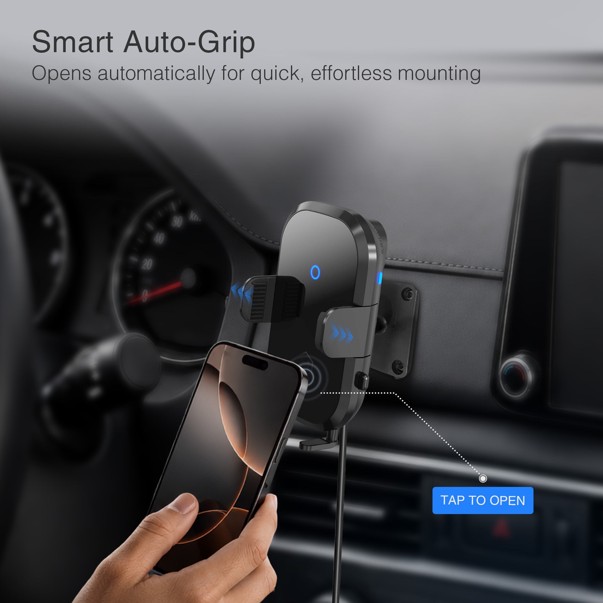 Auto Scan Wireless Charger AMPS Plate Phone Mount
