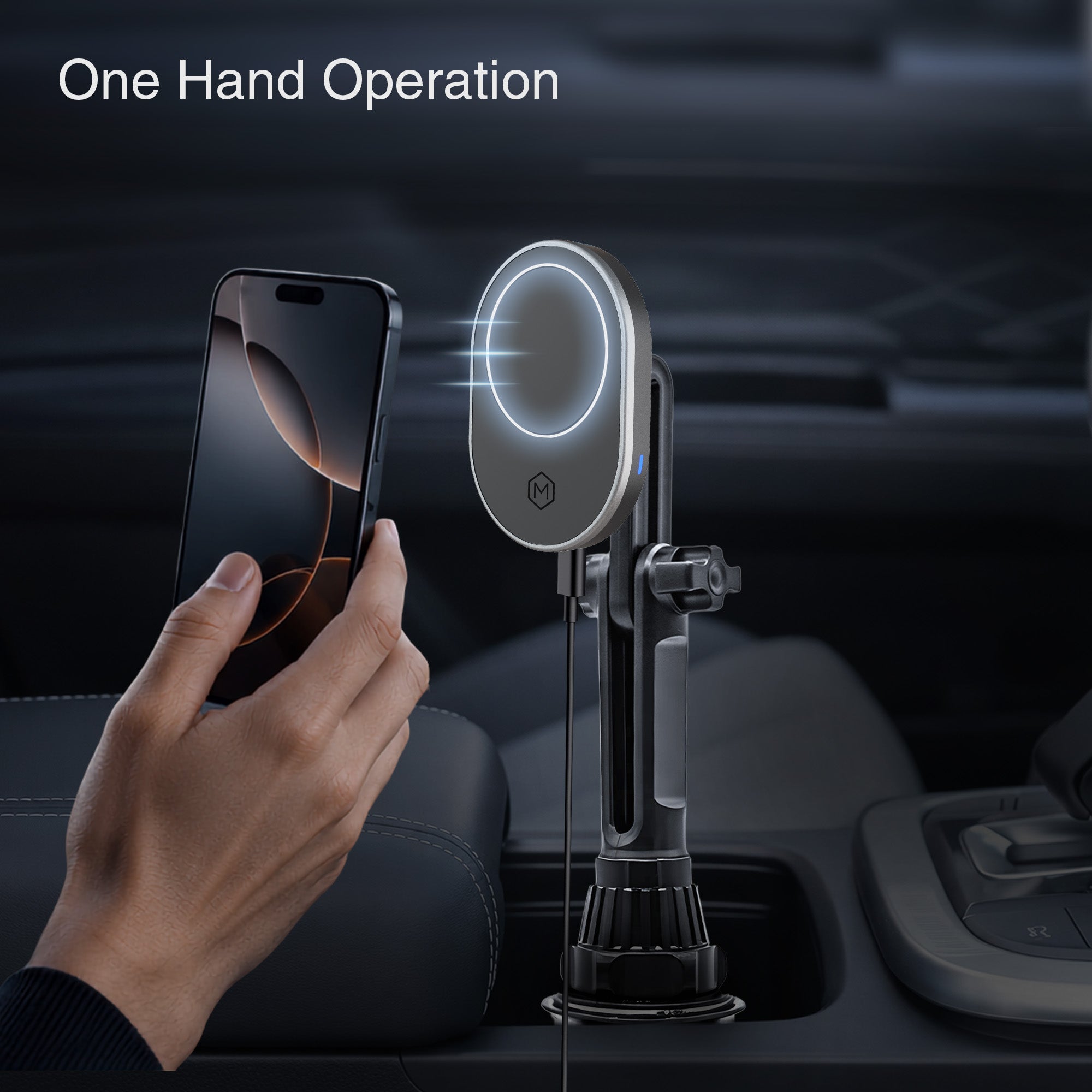 MagSafe Wireless Charger Cup Holder Phone Mount