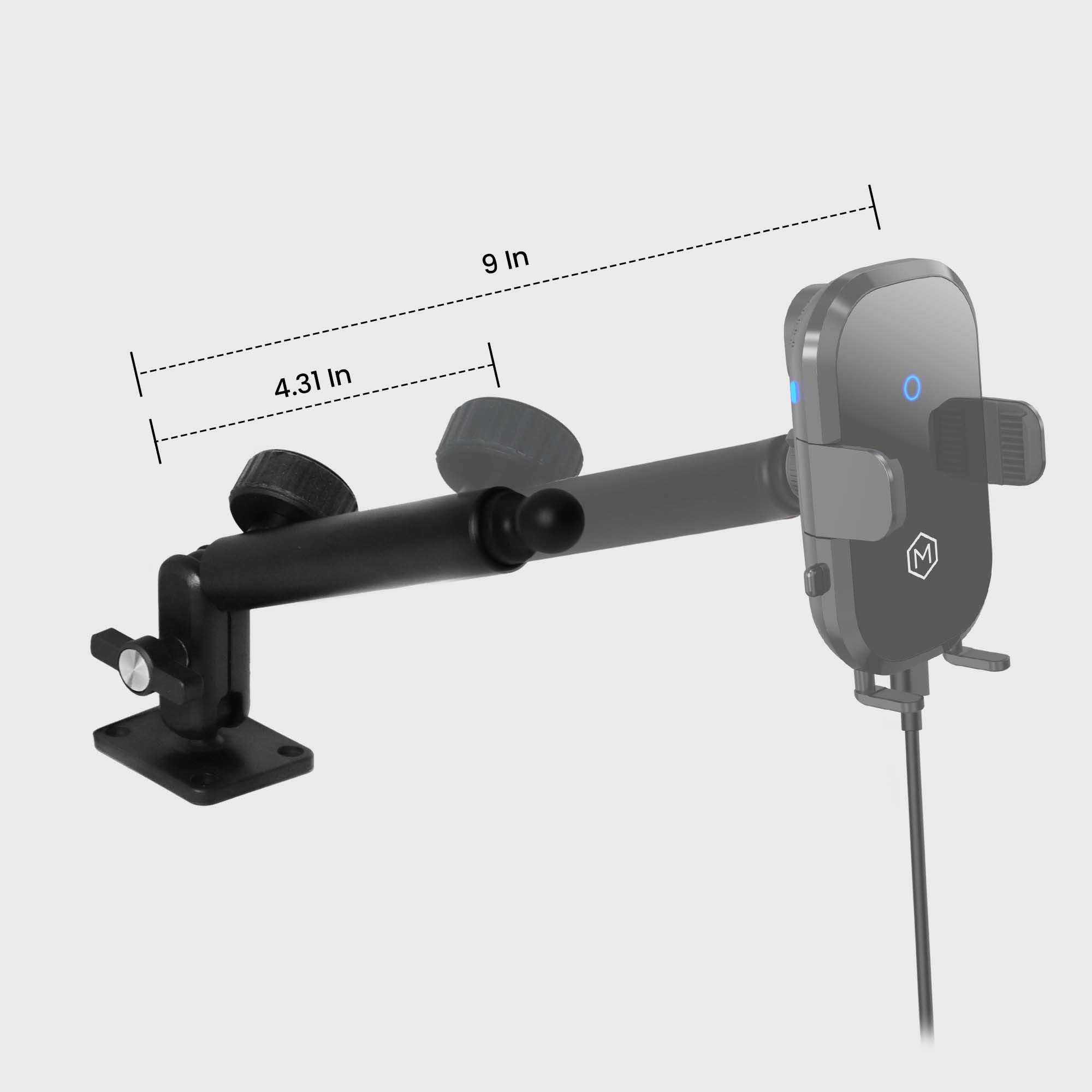 Heavy Duty Rugged Auto Scan Wireless Car Charger Phone Mount