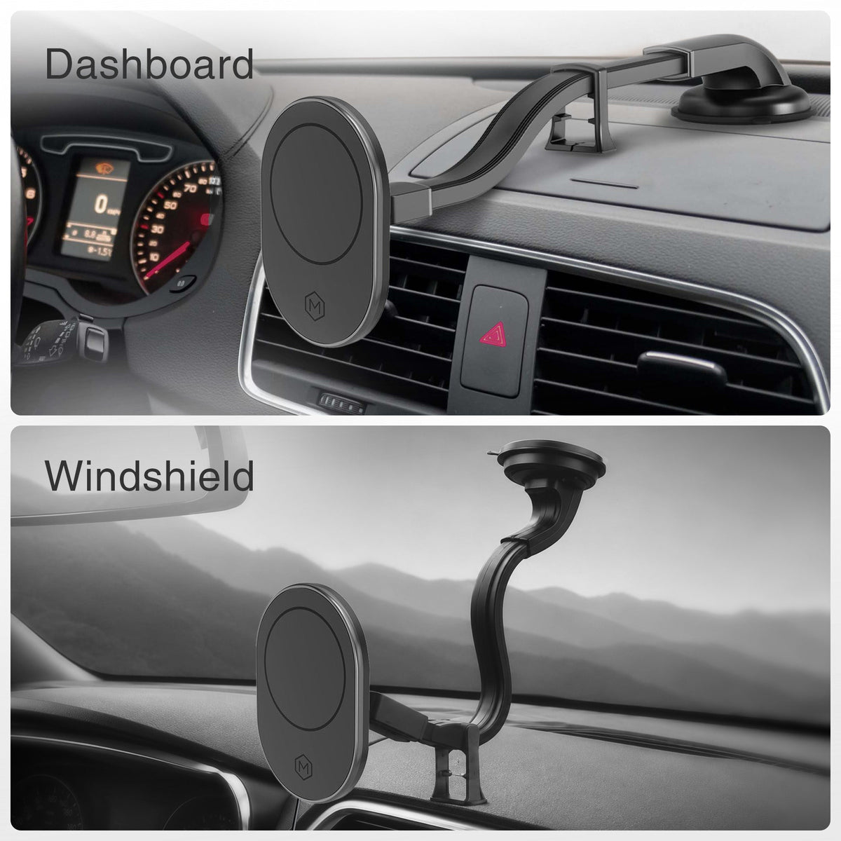 MagSafe Magnetic Flexible Gooseneck Suction Cup Phone Mount