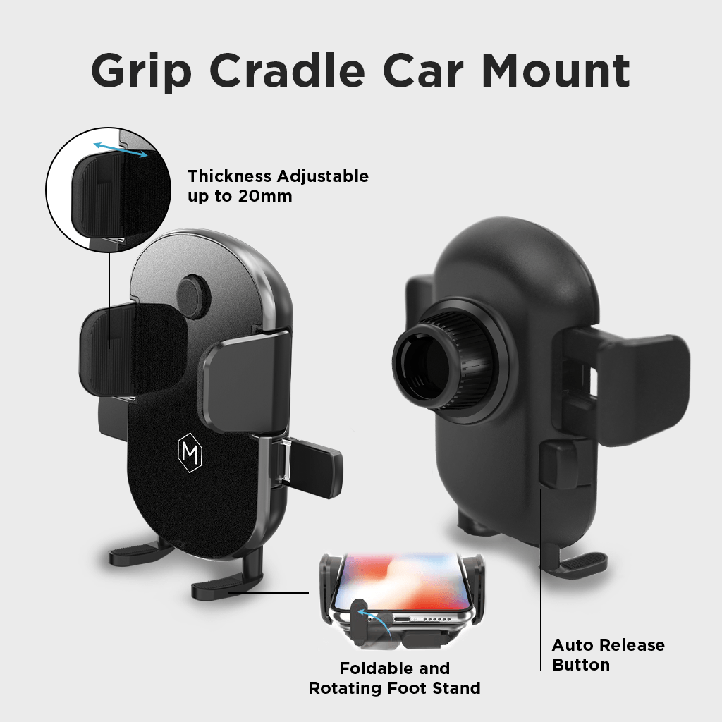 Grip Cradle Air Vent & Dash Phone Mount
