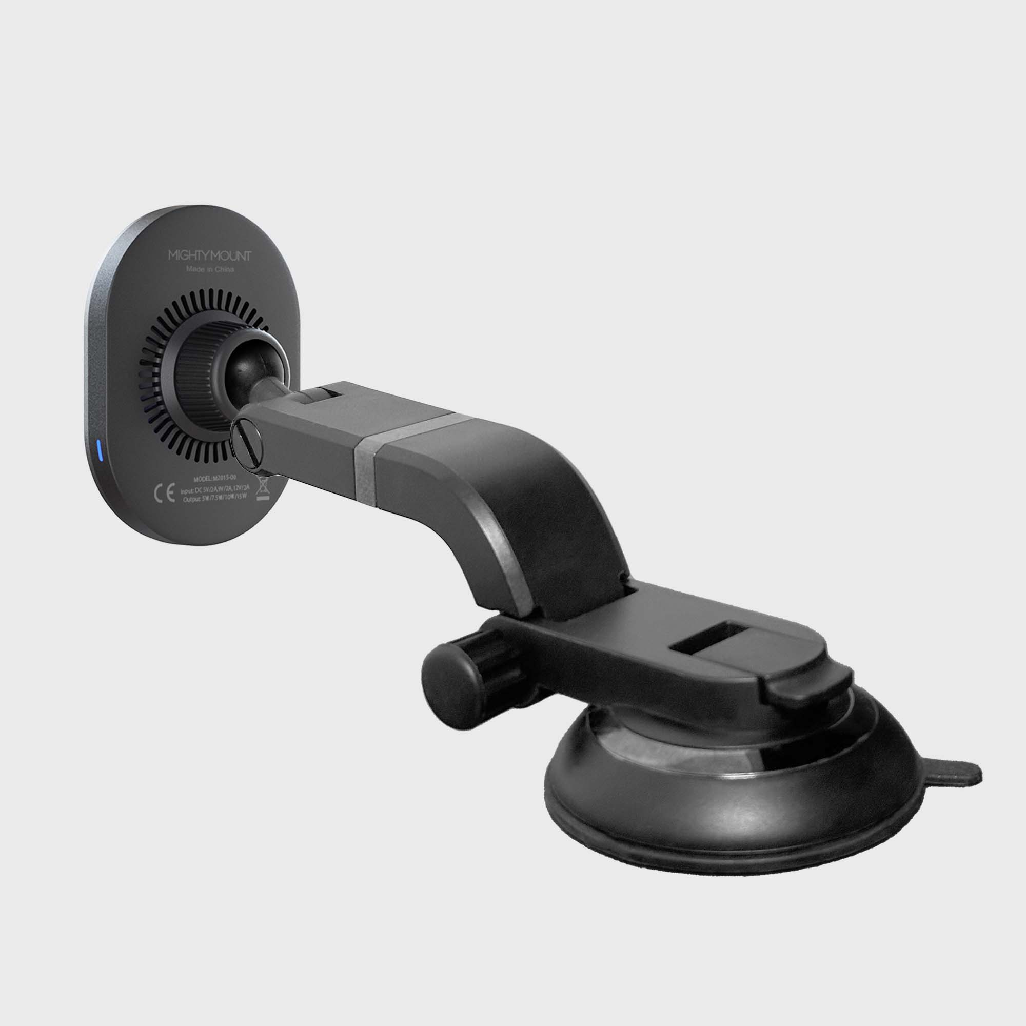MagSafe Wireless Car Charger with Multi-Angle Adjustable Suction Cup