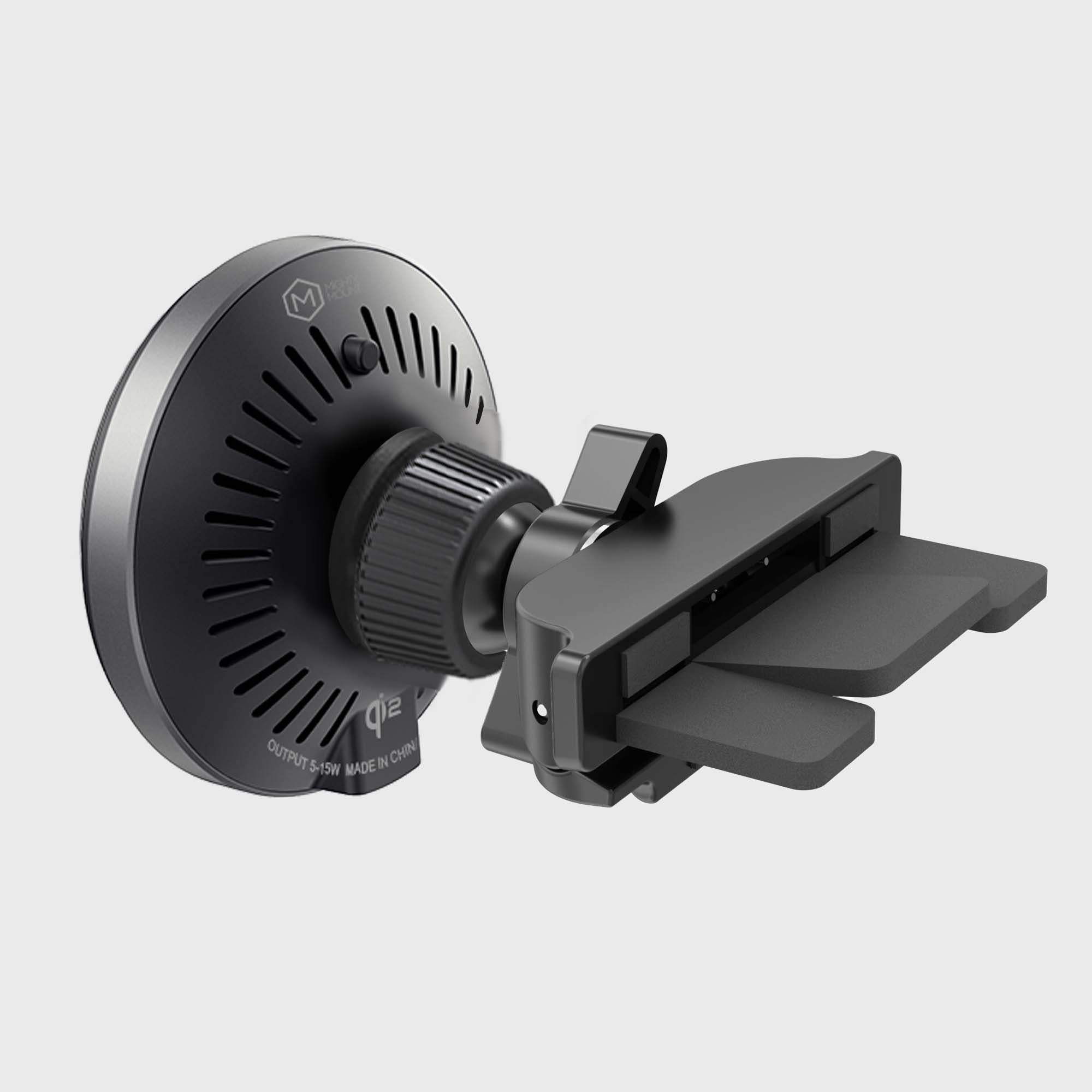 MagSwitch Qi2 Wireless Charger – CD Slot Mount 15W Fast Charging N52 Magnets for iPhone 12–17