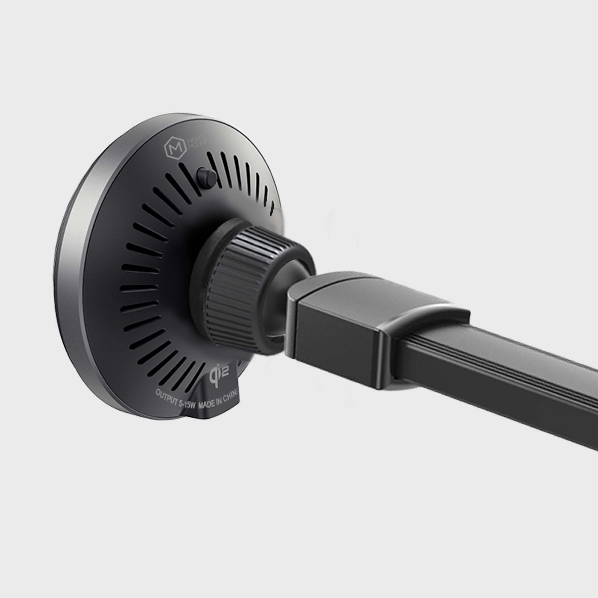 Qi2 MagSafe Wireless Car Charger Flexible Gooseneck Phone Mount for iPhone and Android