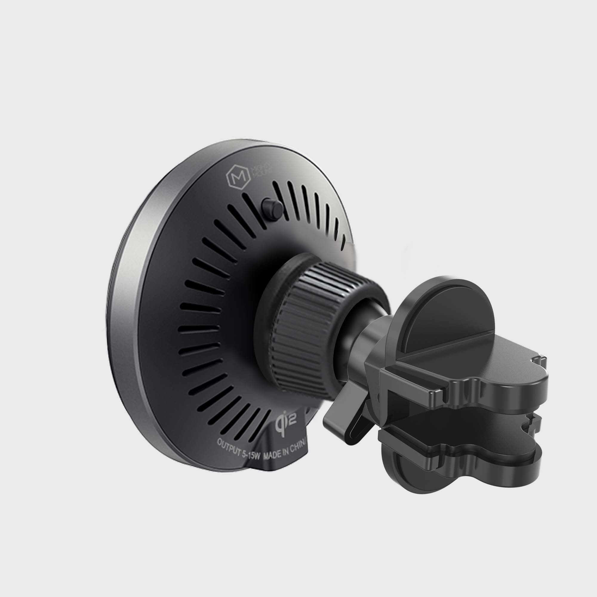 Mag Switch Qi2 Wireless Charger – Magnetic Vent Car Mount for iPhone 12–17