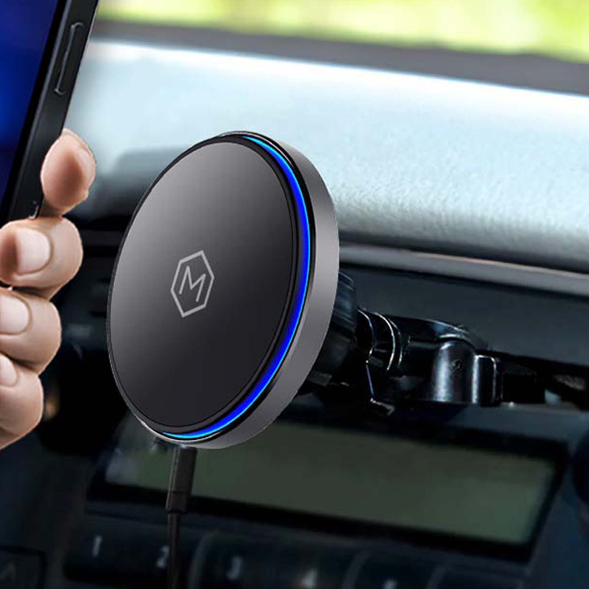 Mag Switch Qi2 Wireless Charger & CD Slot Mount