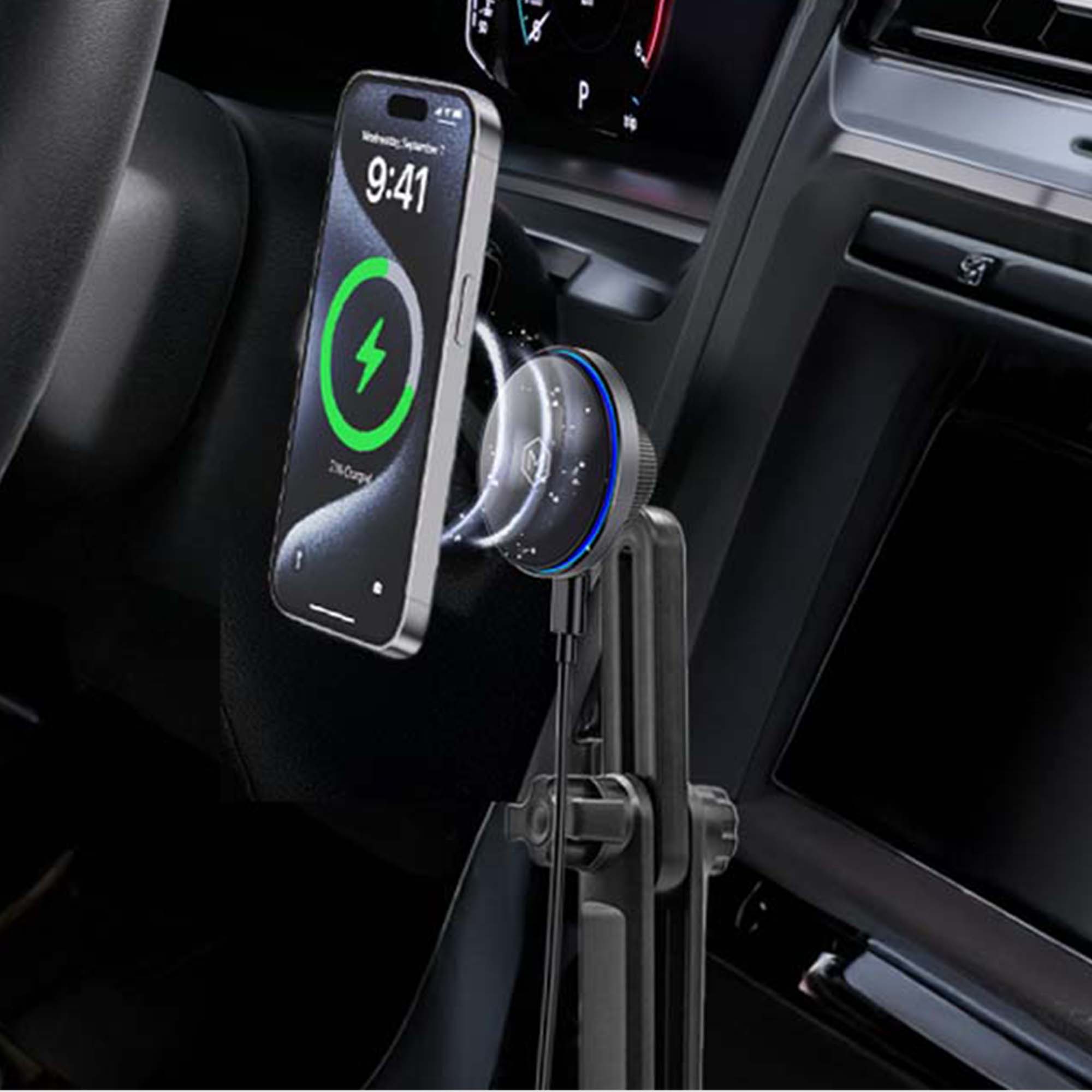 Mag Switch Qi2 Wireless Charger & Cup Holder Mount
