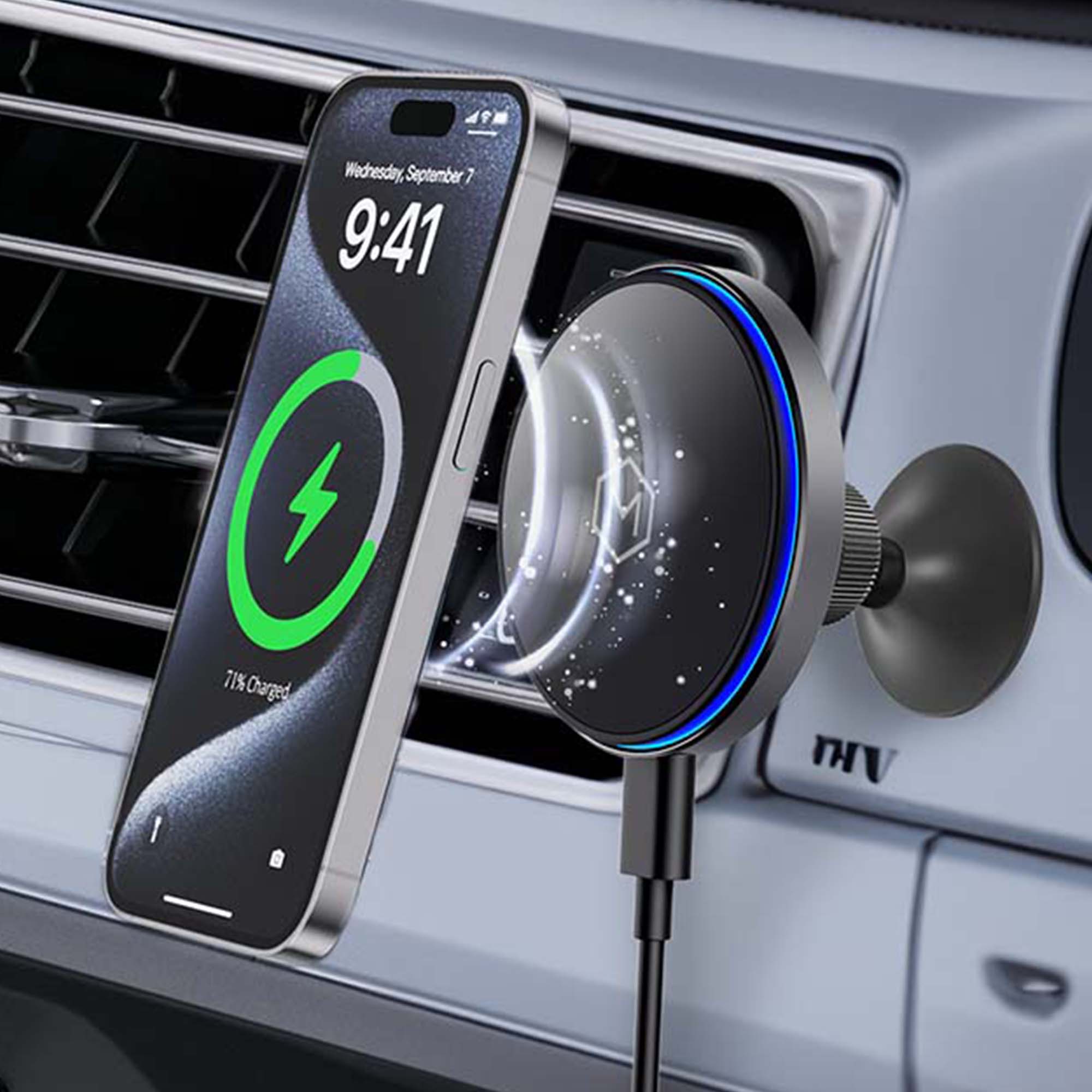 Mag Switch Qi2 Wireless Charger & Small Dash Mount