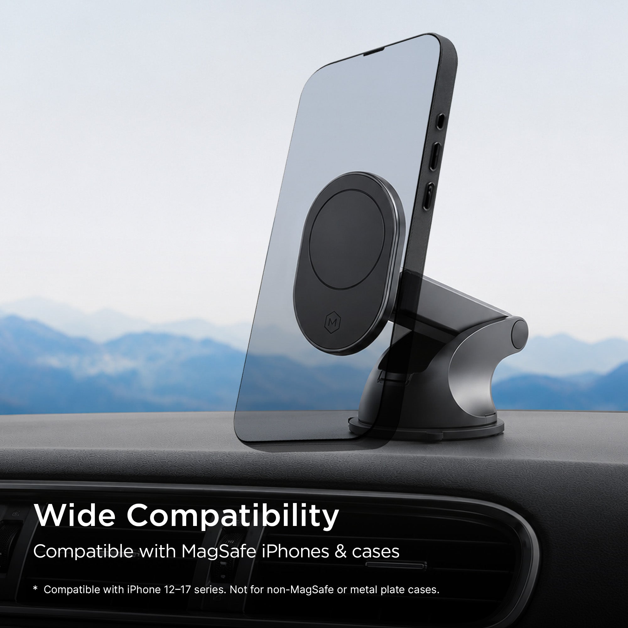 MagSafe Magnetic Car Dash Phone Mount For iPhone and Android