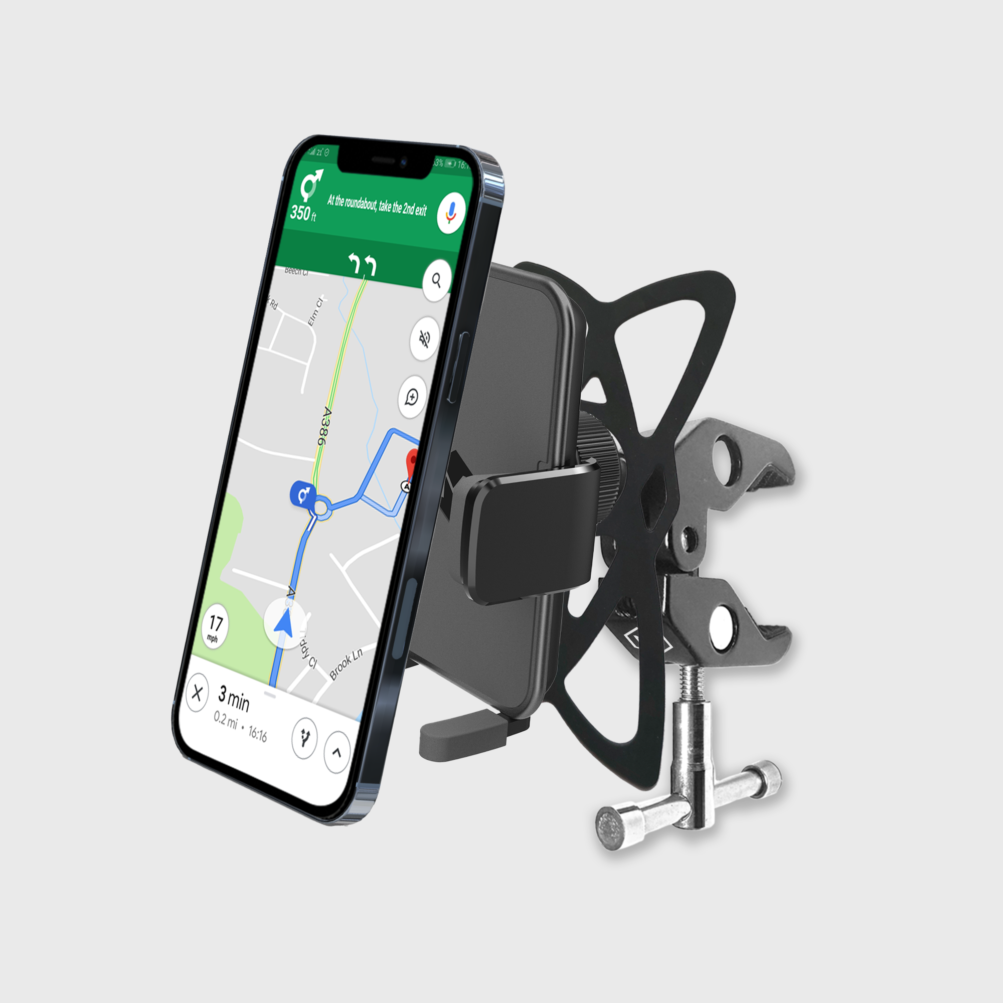 Simpl Cradle Clamp Stroller Phone Mount for iPhone & Android
