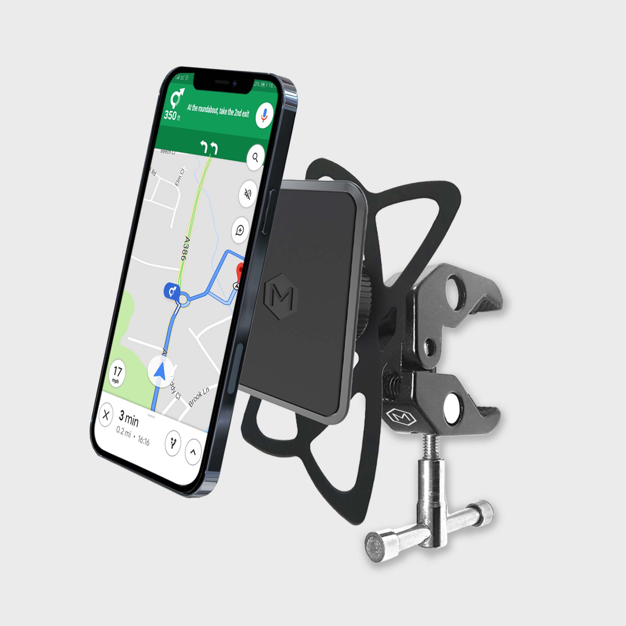 Simpl Touch Handlebar Golf Cart Phone Mount