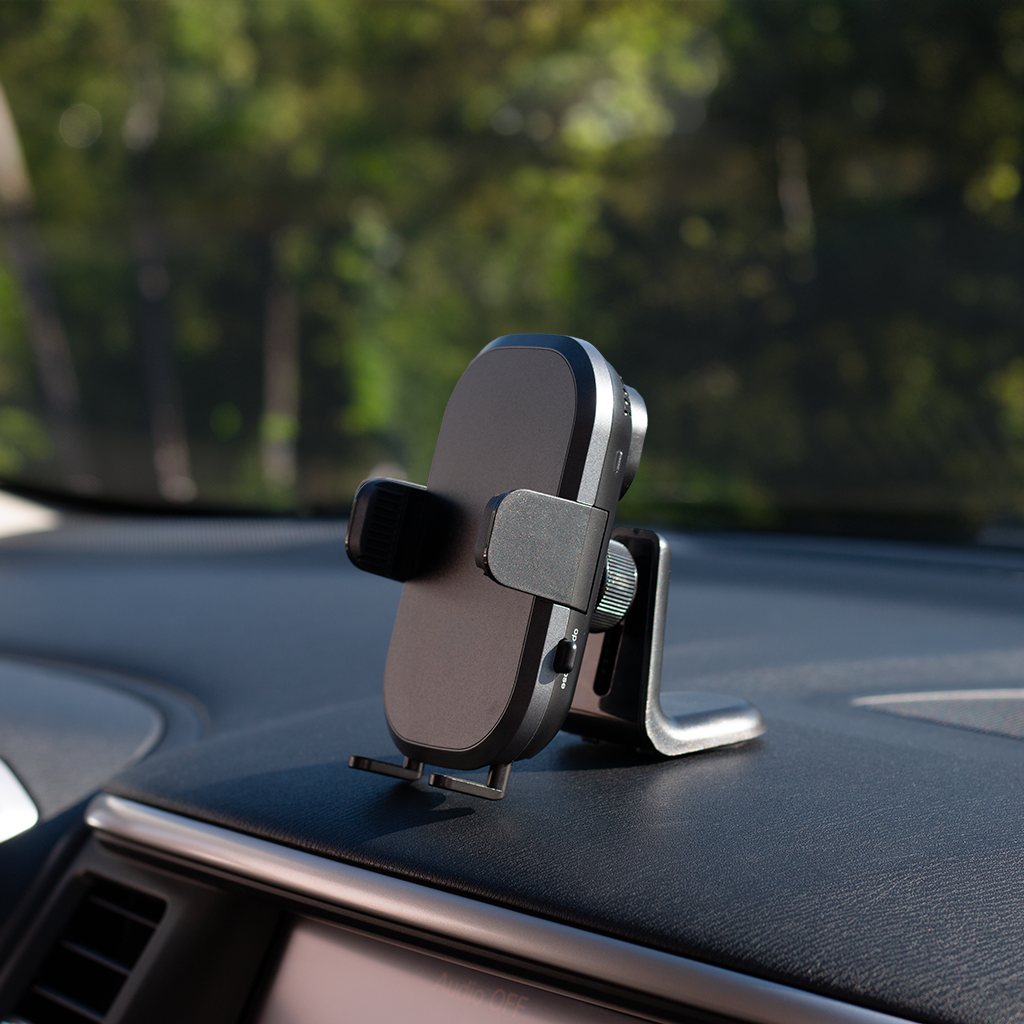 Auto Scan Fast Wireless Car Charger Mount For Vent & Dash