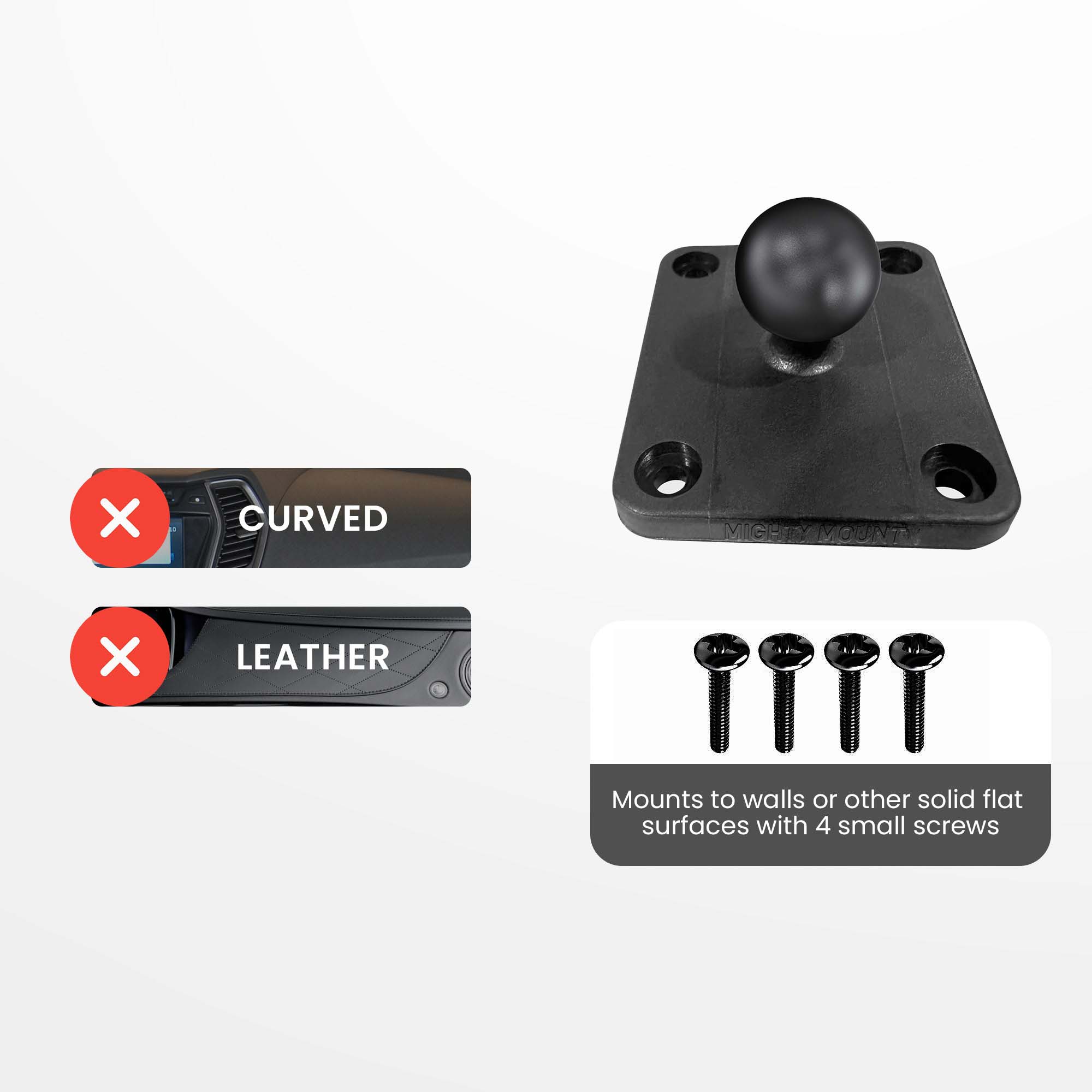 MagSafe Magnetic Mount with Drill Base AMPS Mounting Plate