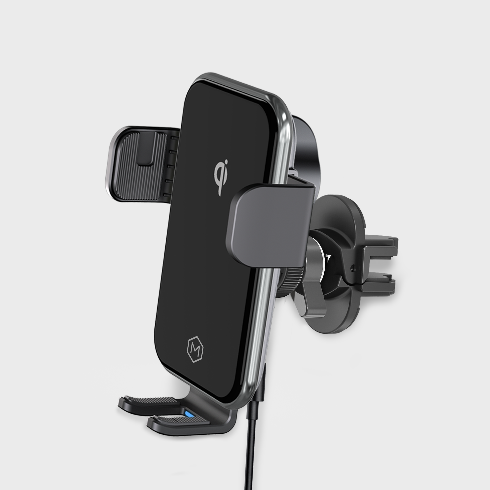 Auto Grip Fast Wireless Car Charger Vent Mount - Qi Certified