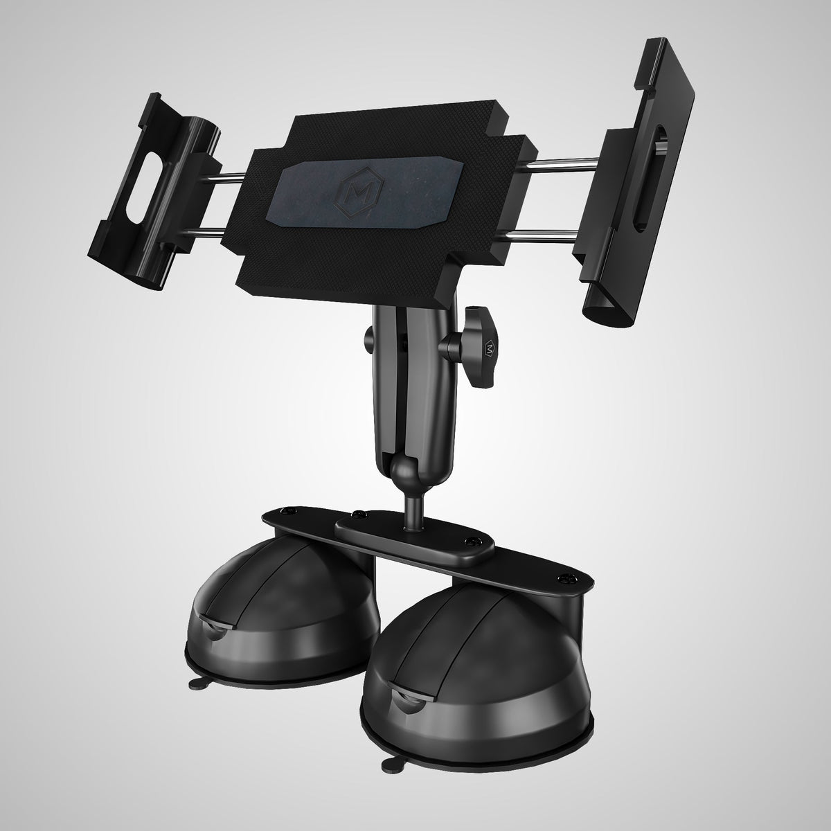 Quick Lock Dual Suction Cup Tablet Holder – Industrial iPad Mount