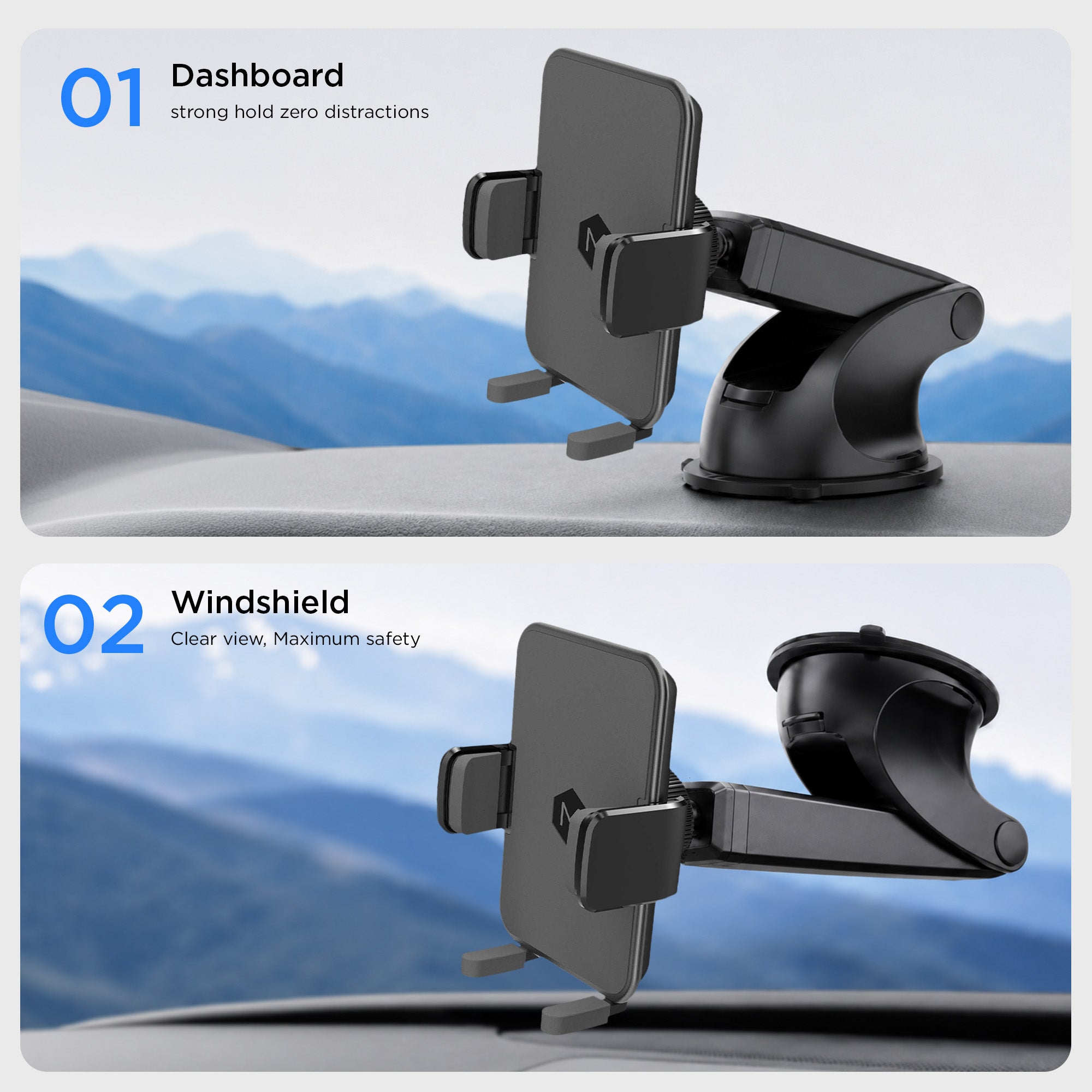 Simpl Cradle 2.0 Dash Phone Mount for iPhone & Android