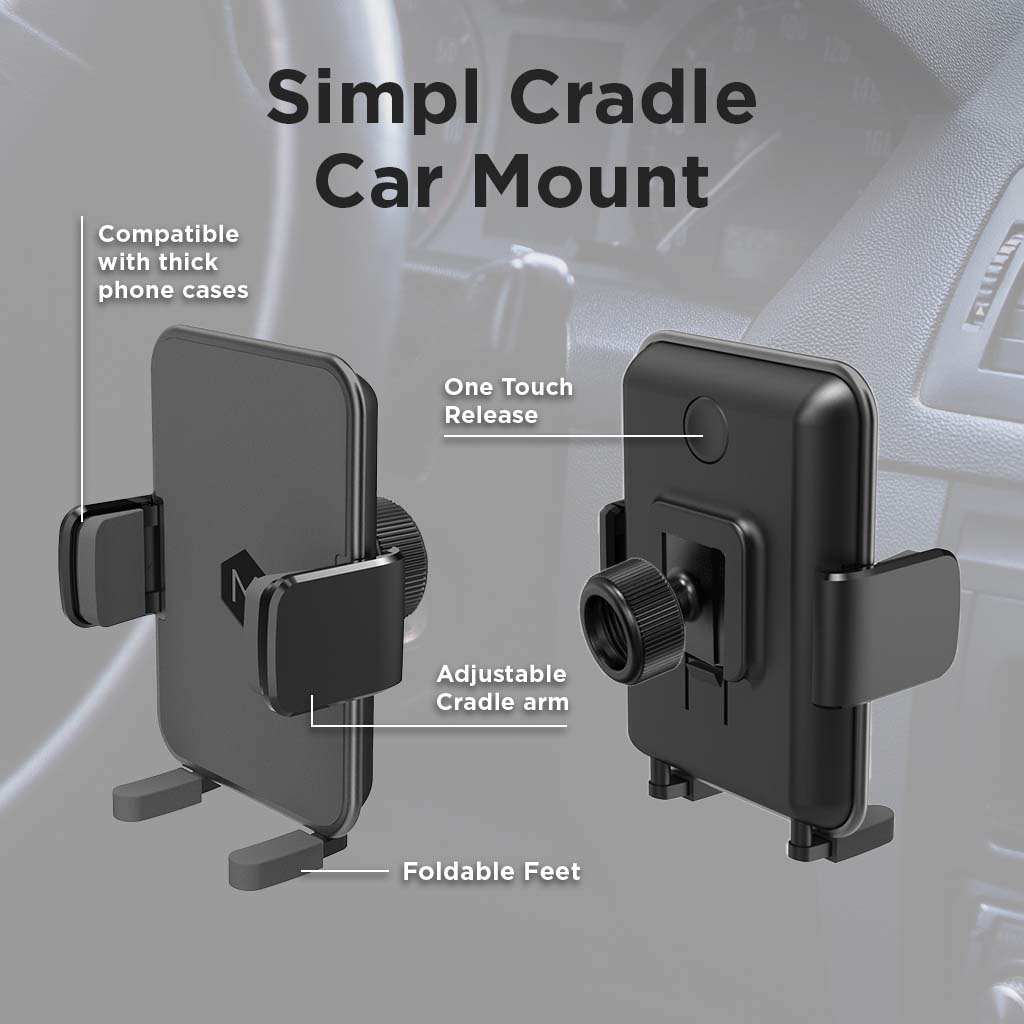 Simpl Cradle Cup Holder Phone Mount for iPhone and Android