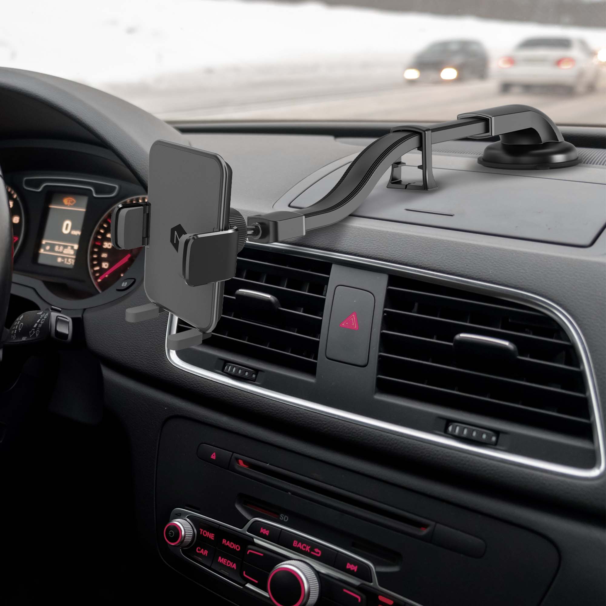 Simpl Cradle Gooseneck Dash Phone Mount for iPhone & Android