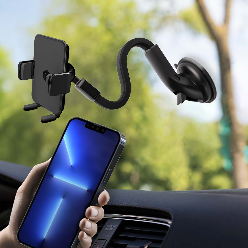 Simpl Cradle Gooseneck Dash Phone Mount for iPhone & Android