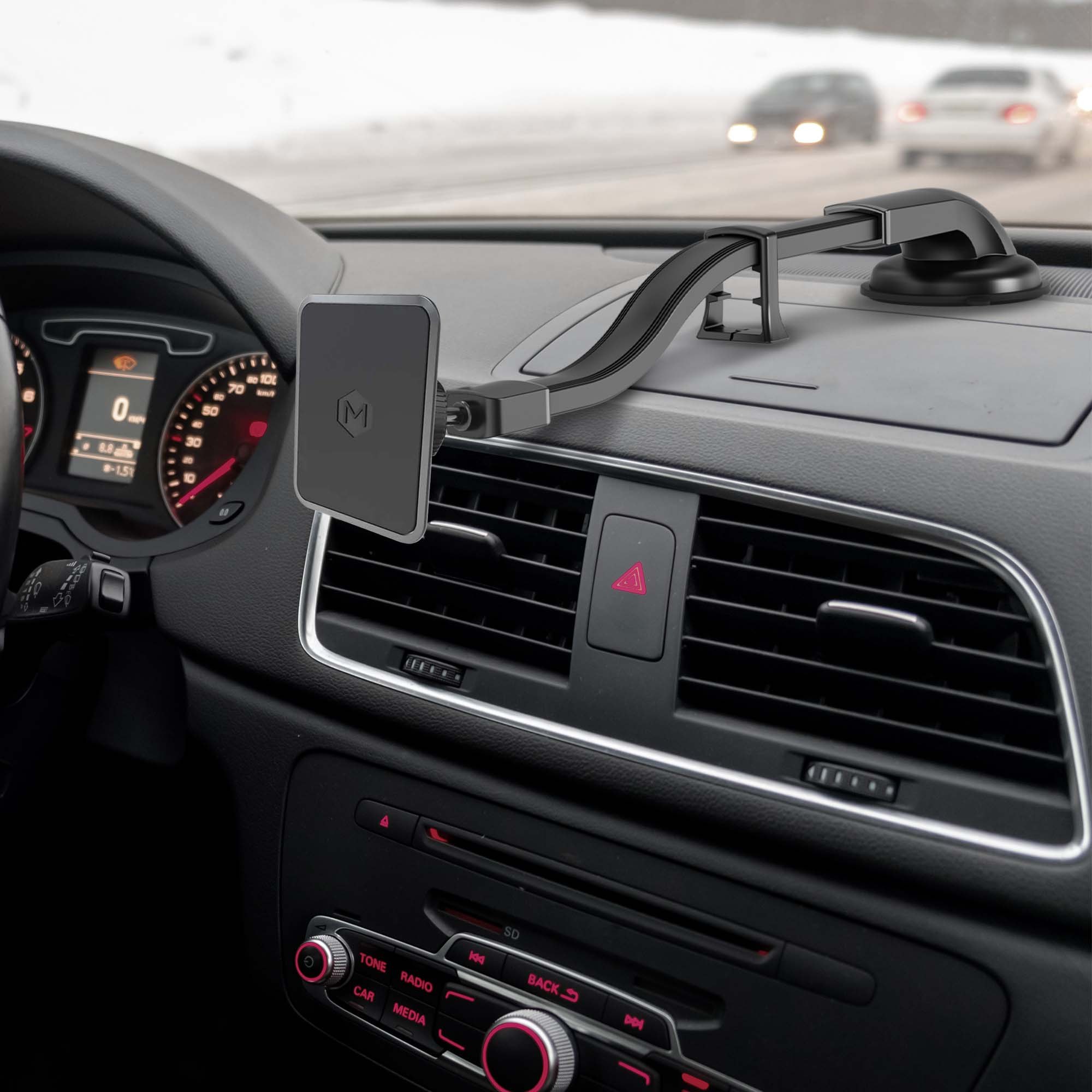 Simpl Touch Gooseneck Dash Phone Mount with Suction Base for iPhone & Android