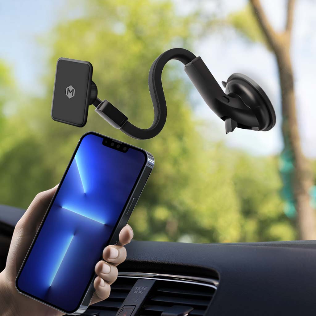 Simpl Touch Gooseneck Dash Phone Mount with Suction Base for iPhone & Android