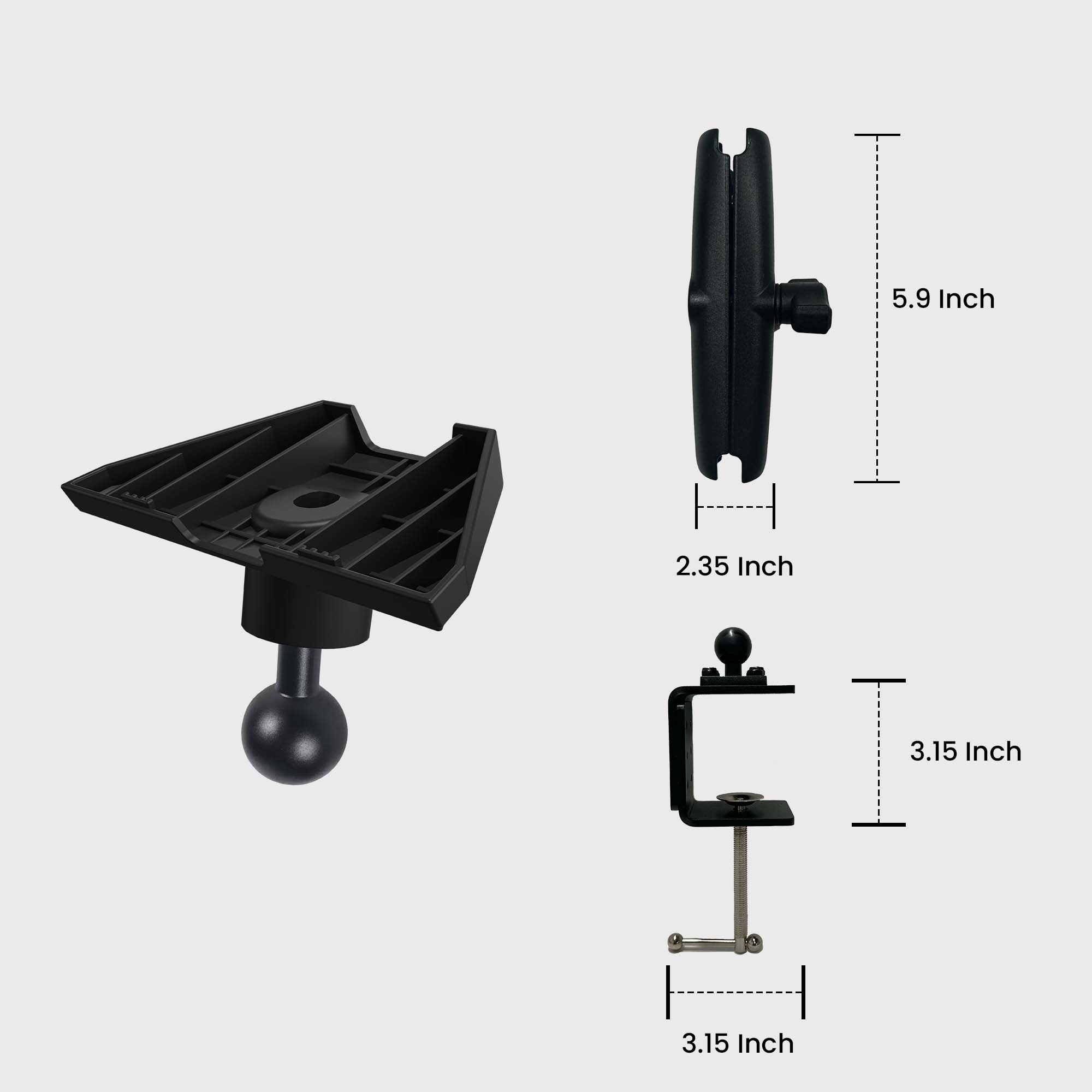 Heavy Duty Desk Mount Base for Starlink Mini – Secure Table Stand