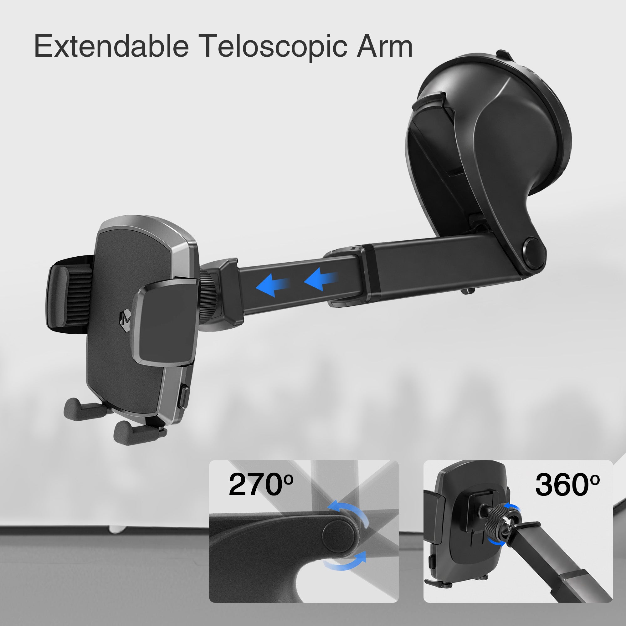 Simpl Cradle 2.0 Telescopic Suction Cup Phone Mount
