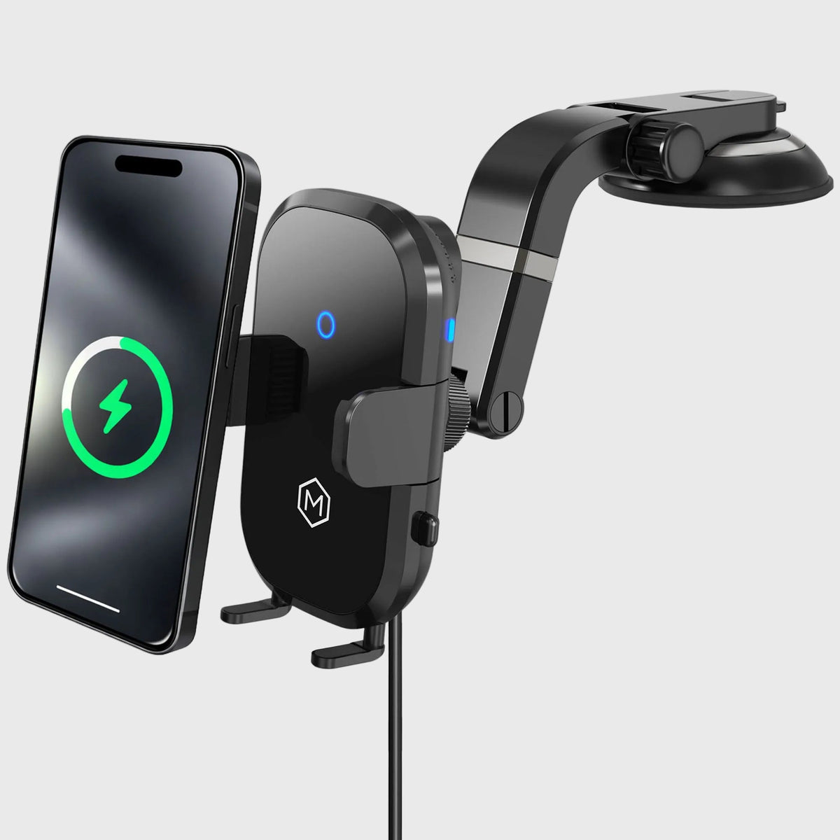 Auto Scan Wireless Charger Suction Cup Phone Mount