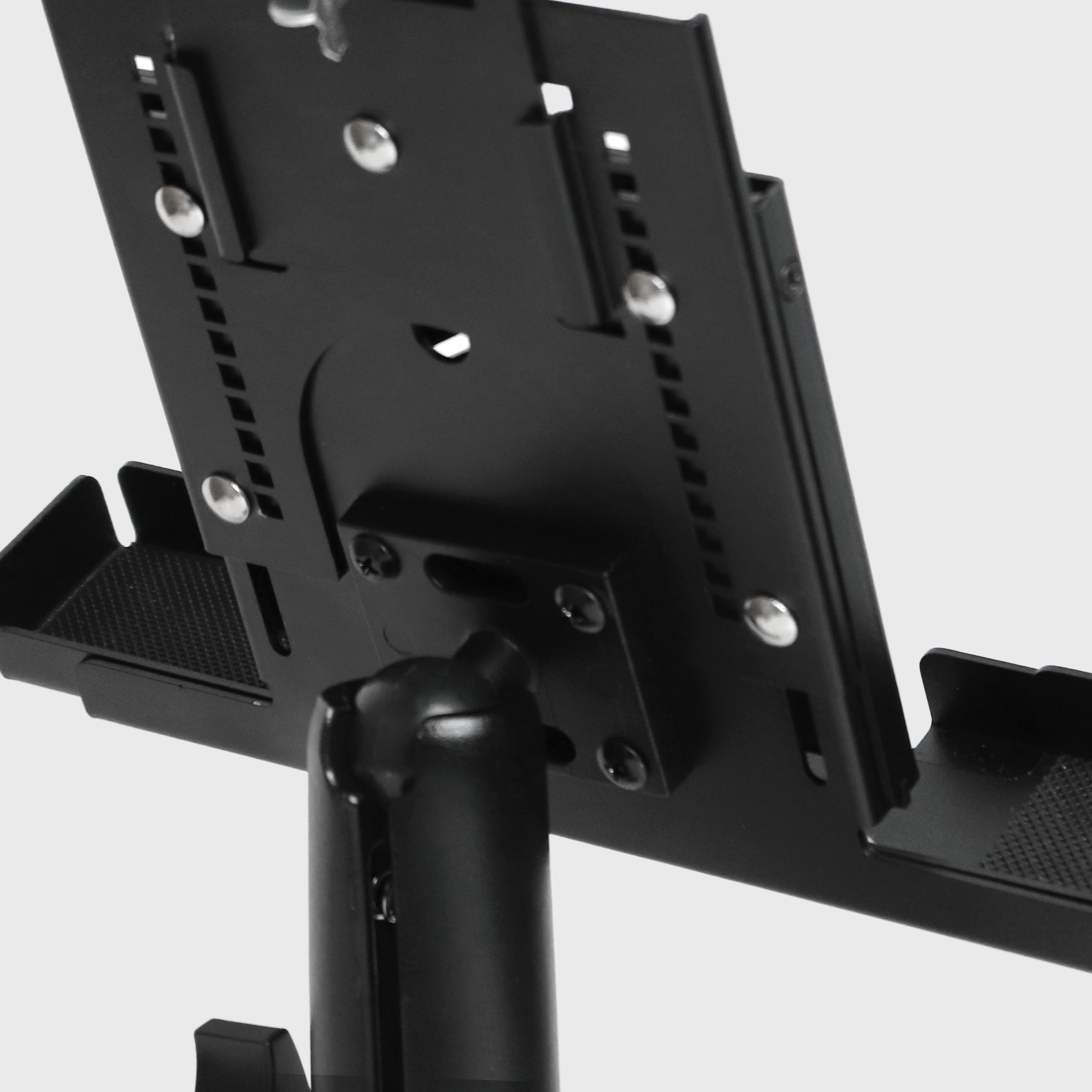 9”–13” Triple Suction Cup Tablet Holder – Metal Locking Industrial iPad Mount