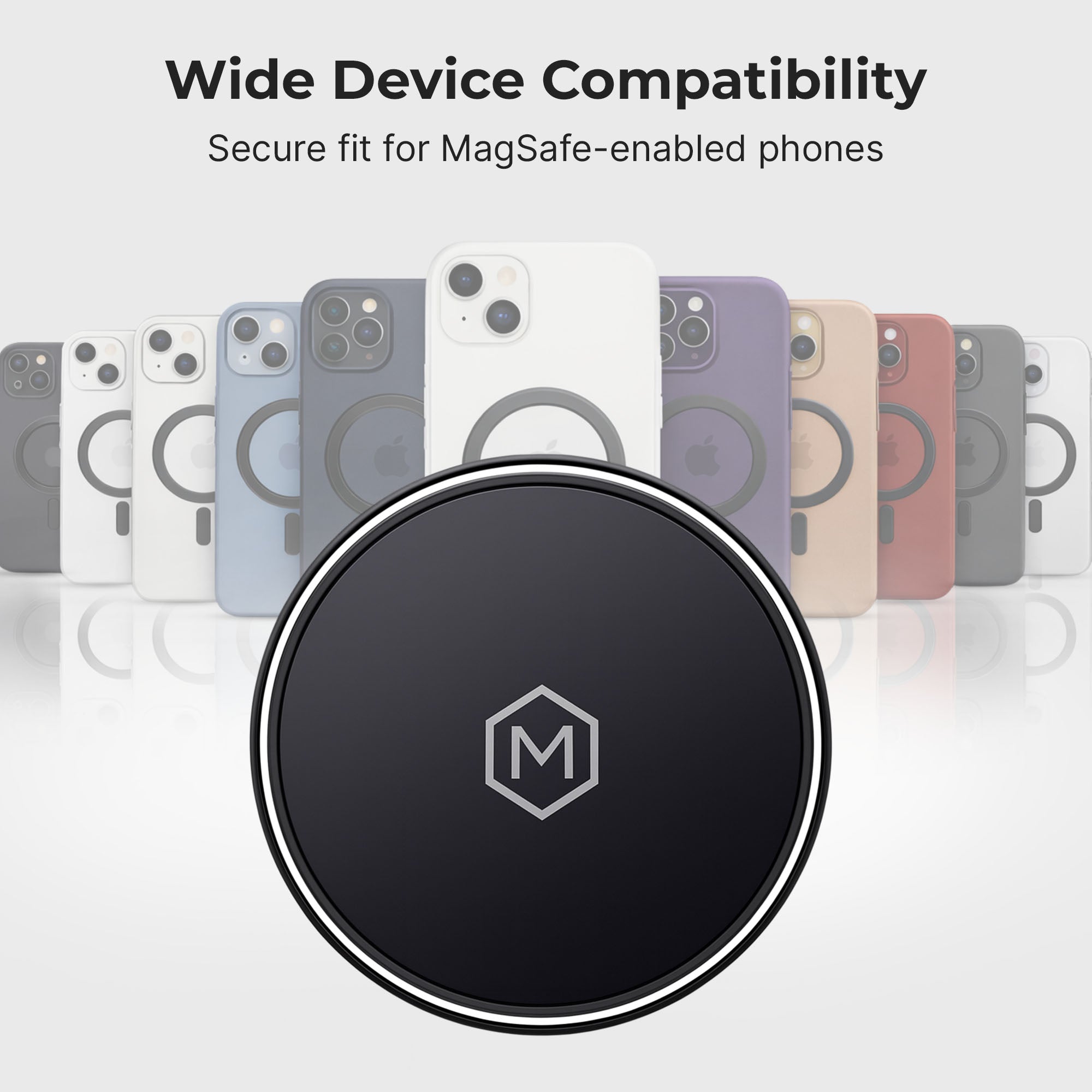 Mag Switch Qi2 Wireless Charger – Multi-Angle Suction Car Mount for iPhone 12–17