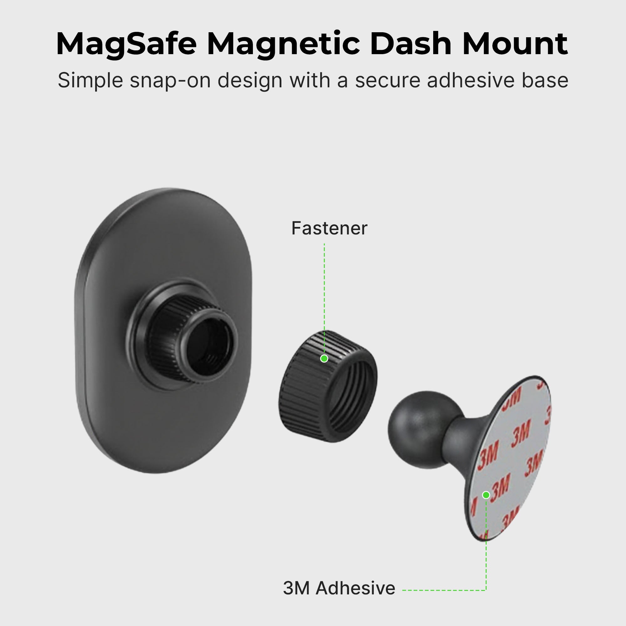 Magnetic Car Dash Mount with MagSafe – Strong Hold iPhone Mount