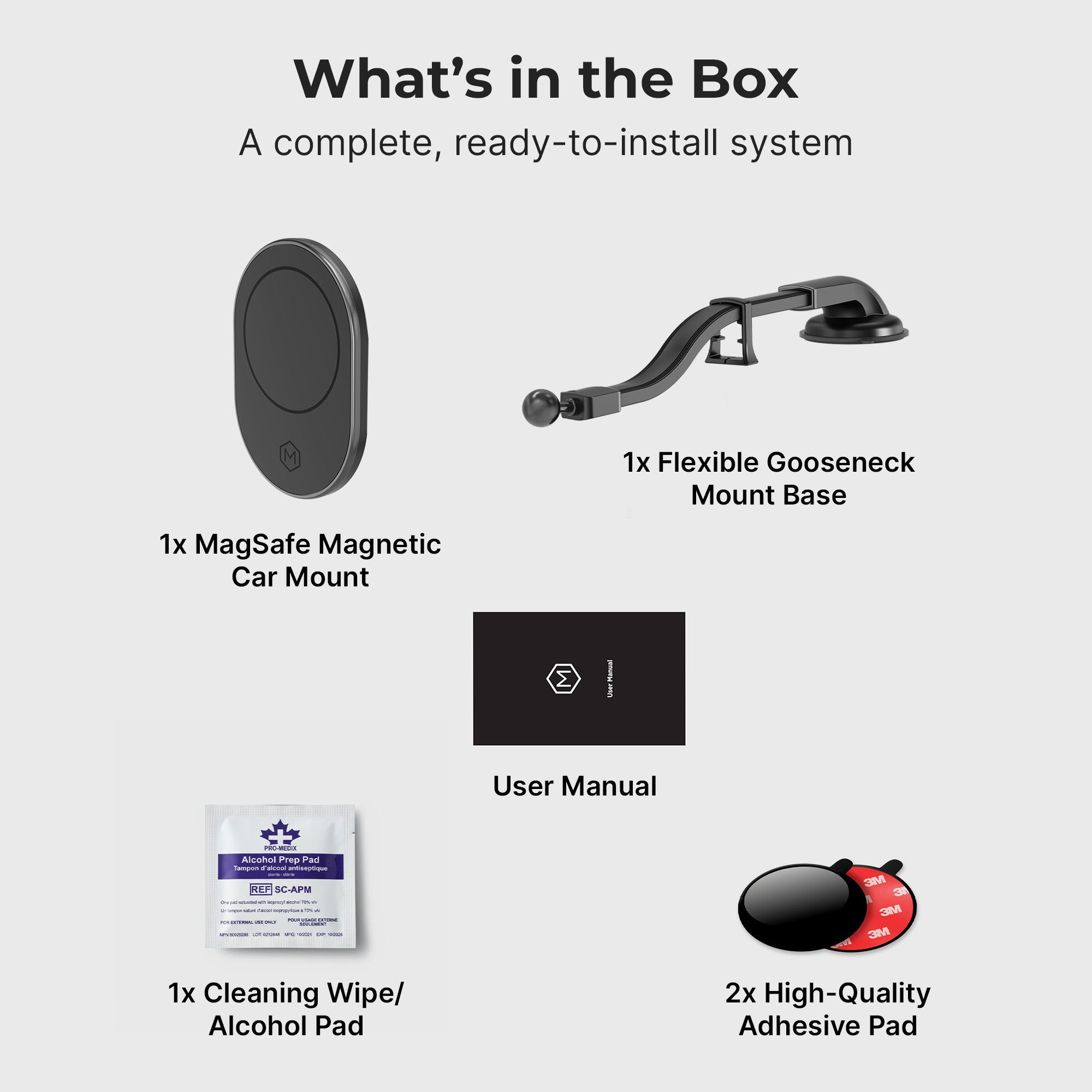 MagSafe Magnetic Car Gooseneck Mount (Version 2.0)