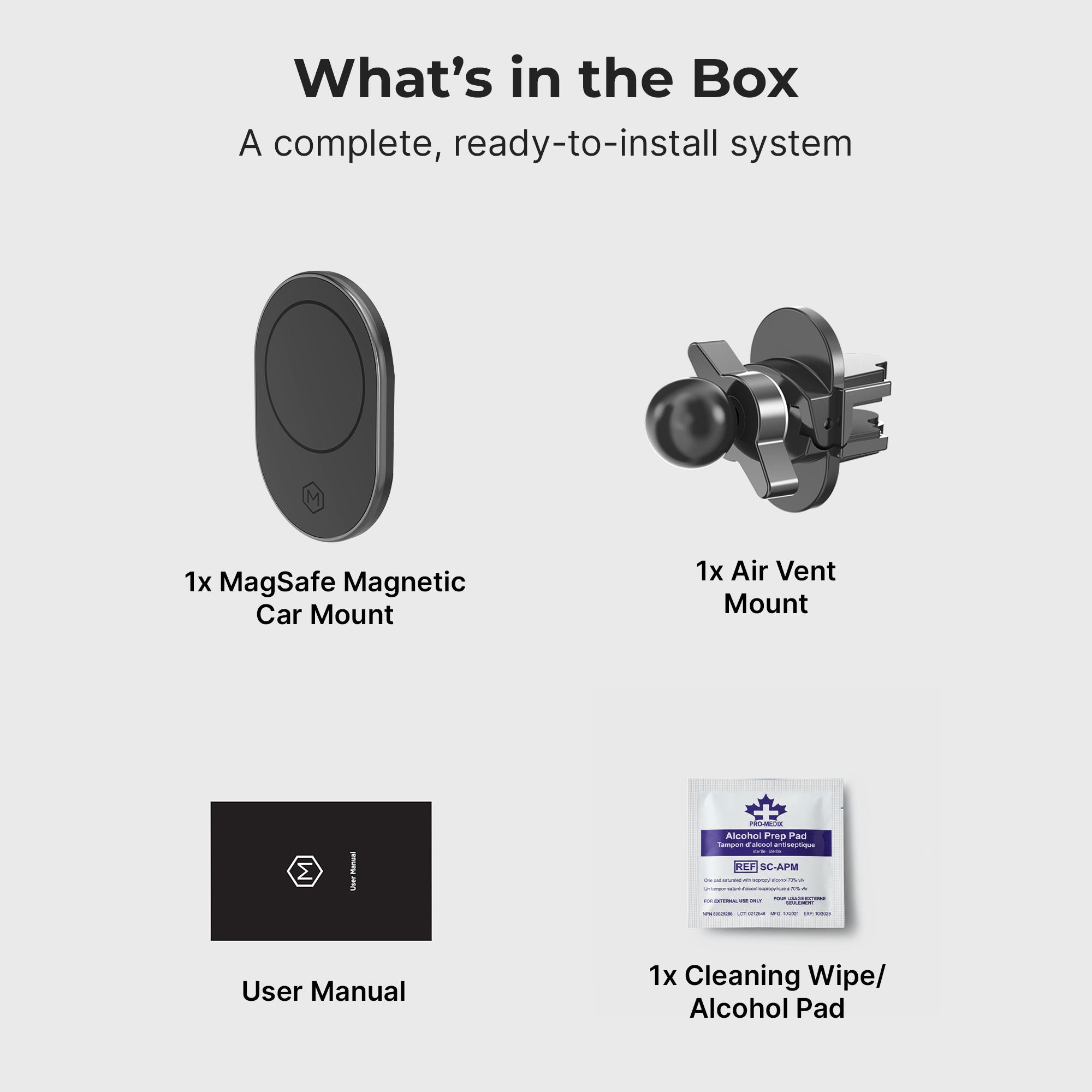 Magnetic Car Vent Mount with MagSafe – Strong Hold iPhone Magnetic Phone Holder