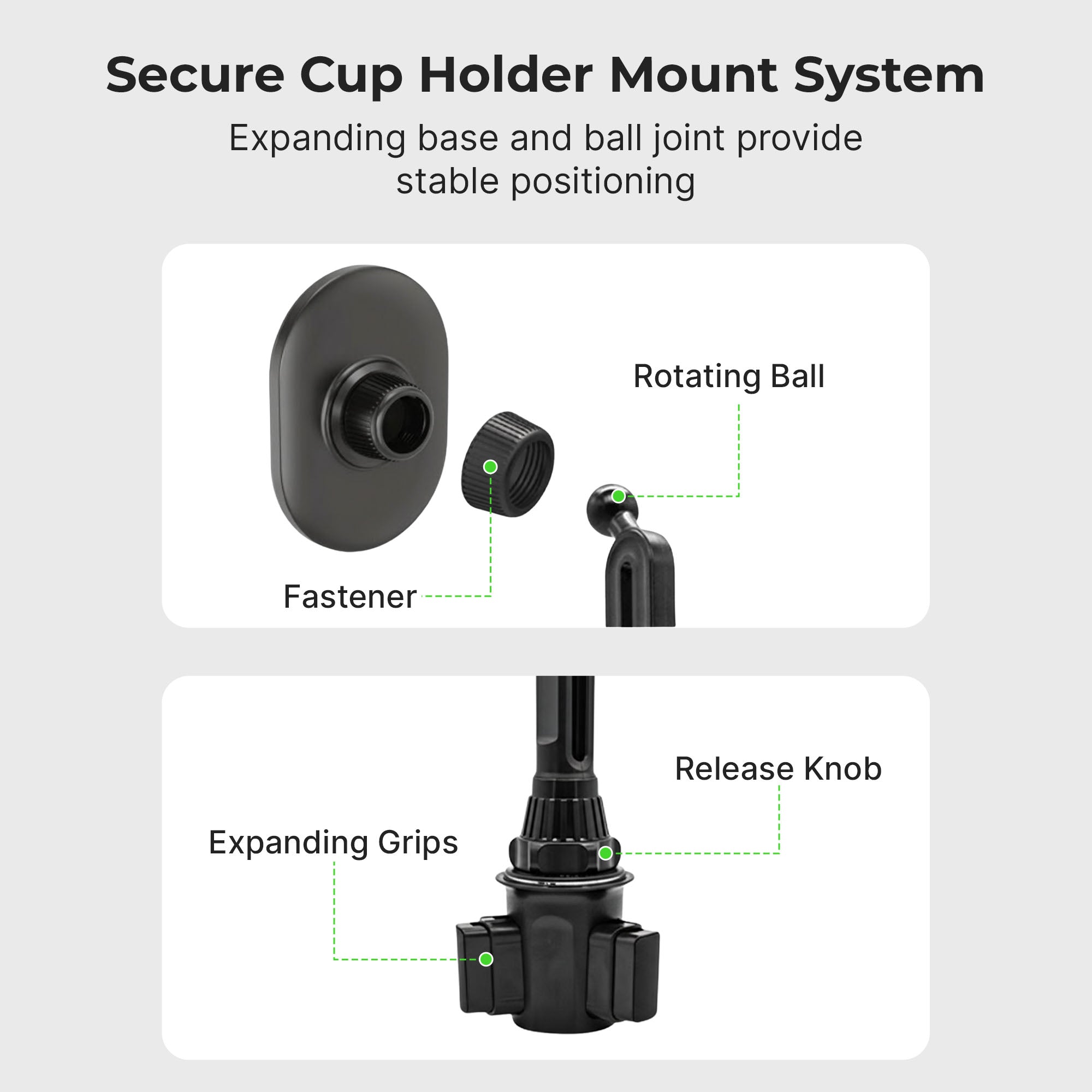 MagSafe Magnetic Cup Holder Car Mount (Version 2.0)