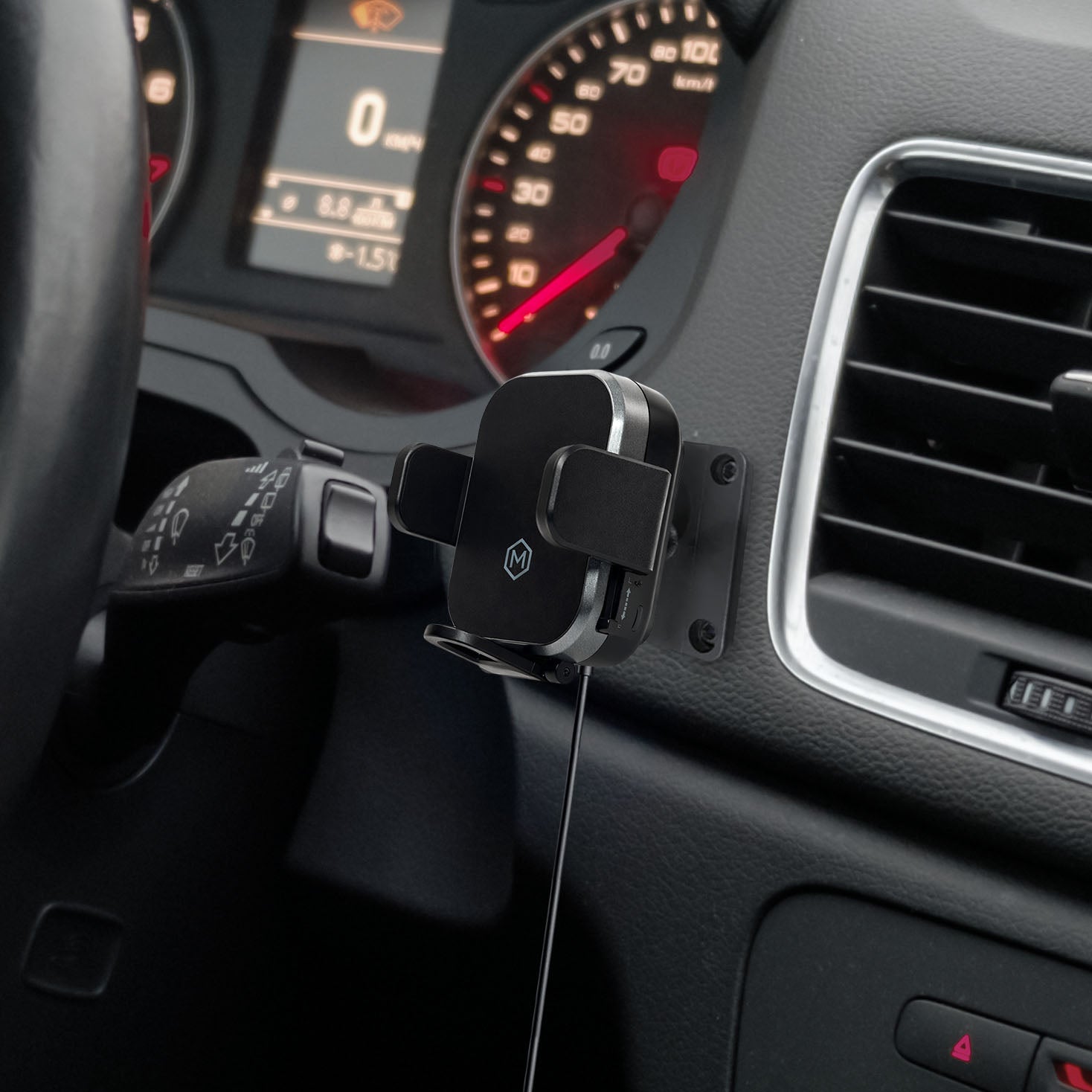 Mini Grip Fast Wireless Car Charger Mount with Drill Base AMPS Mounting Plate