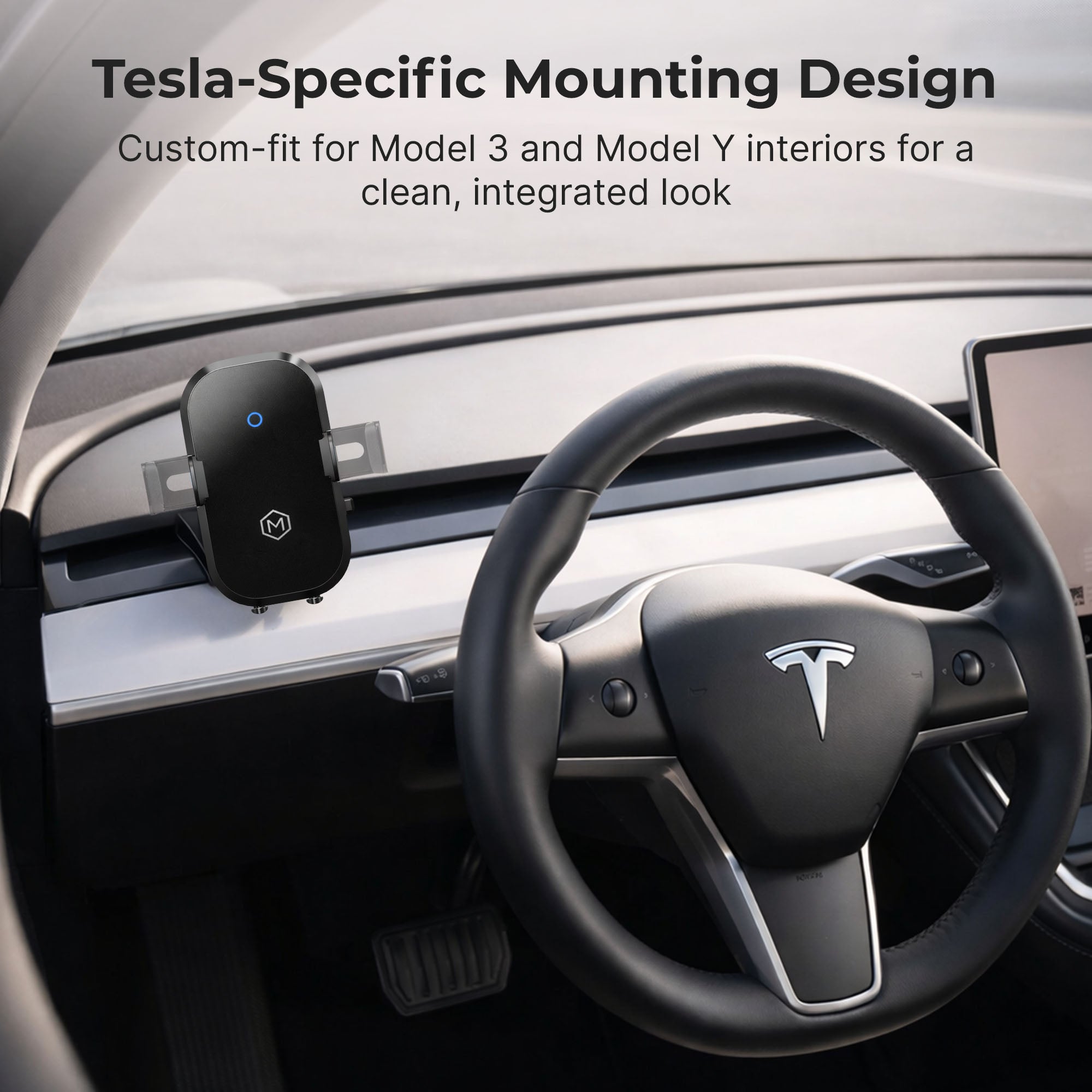 Auto Scan Tesla Wireless Car Charger Mount For Model 3 and Y