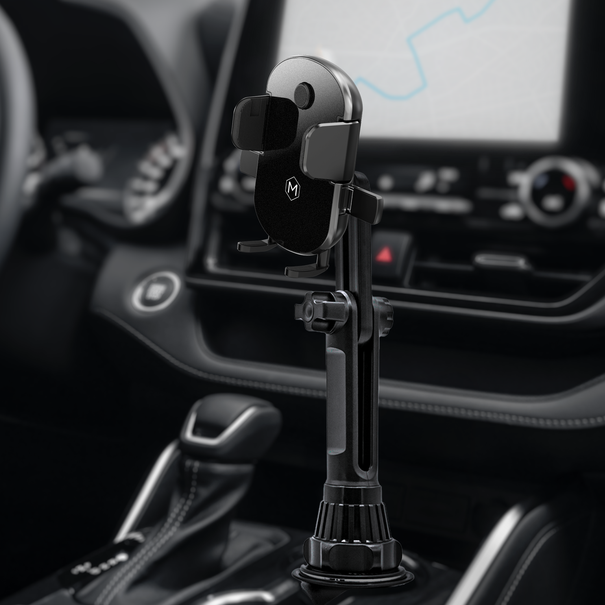 Grip Cradle Cup Holder Phone Mount for iPhone and Android