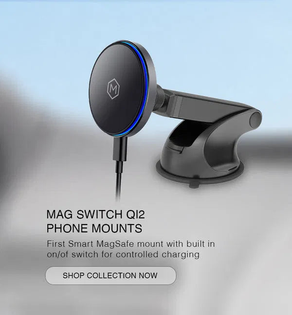 Mighty Mount MagSwitch Qi2 wireless charging phone mount