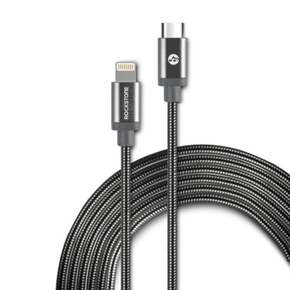 Pet Proof Metal Braided Lightning to Type C Cable - 2 Meter