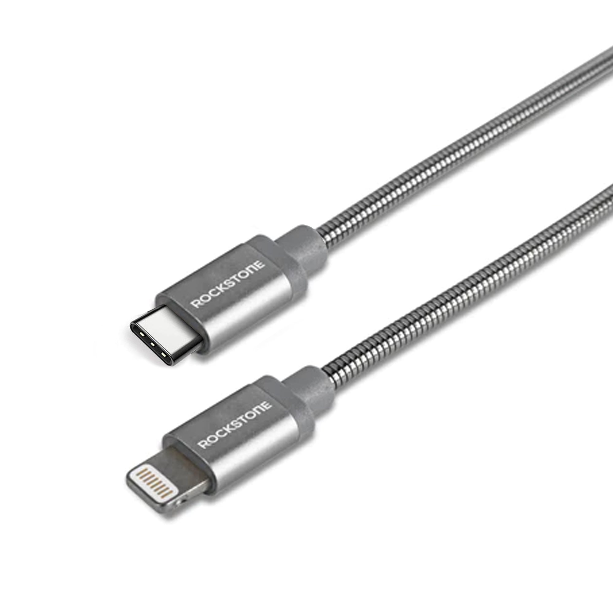 Pet Proof Metal Braided Lightning to Type C Cable - 2 Meter