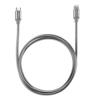 Pet Proof Metal Braided Lightning to Type C Cable - 2 Meter